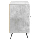 vidaXL Széf fiókkal Betonszürke 89 x 34,5 x 60 cm Szerelt Fa