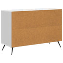 vidaXL Széf fiókkal Magasfényű Fehér 89 x 34,5 x 60 cm Szerelt Fa