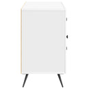 vidaXL Széf fiókkal Magasfényű Fehér 89 x 34,5 x 60 cm Szerelt Fa