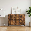 vidaXL Széf fiókkal Füstös Tölgy 89 x 34,5 x 60 cm Szerelt Fa