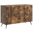 vidaXL Széf fiókkal Füstös Tölgy 89 x 34,5 x 60 cm Szerelt Fa