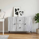 vidaXL Széf fiókkal Szürke Sonoma 89 x 34,5 x 60 cm Szerelt Fa