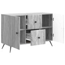 vidaXL Széf fiókkal Szürke Sonoma 89 x 34,5 x 60 cm Szerelt Fa