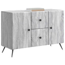 vidaXL Széf fiókkal Szürke Sonoma 89 x 34,5 x 60 cm Szerelt Fa