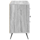 vidaXL Széf fiókkal Szürke Sonoma 89 x 34,5 x 60 cm Szerelt Fa