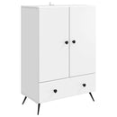 vidaXL Széf Fehér 66 x 34,5 x 95 cm Szerelt Fa