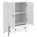 vidaXL Széf Fehér 66 x 34,5 x 95 cm Szerelt Fa
