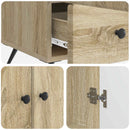 vidaXL Széf fiókkal Sonoma Tölgy 66 x 34,5 x 95 cm Szerelt Fa