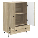 vidaXL Széf fiókkal Sonoma Tölgy 66 x 34,5 x 95 cm Szerelt Fa