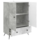 vidaXL Széf fiókkal Betonszürke 66 x 34,5 x 95 cm Szerelt Fa