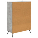 vidaXL Széf fiókkal Betonszürke 66 x 34,5 x 95 cm Szerelt Fa