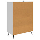 vidaXL Széf fiókkal Magasfényű Fehér 66 x 34,5 x 95 cm Szerelt Fa