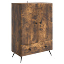 vidaXL Széf Füstös Tölgy 66 x 34,5 x 95 cm Szerelt Fa