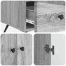 vidaXL Széf Szürke Sonoma 66 x 34,5 x 95 cm Szerelt Fa
