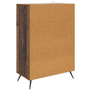 vidaXL Széf fiókkal Antik Fa 66 x 34,5 x 95 cm Szerelt Fa