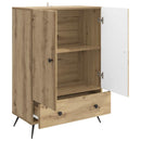 vidaXL Széf Kézműves Tölgy 66 x 34,5 x 95 cm Szerelt Fa