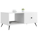 vidaXL Dohányzóasztal Fehér 90 x 50 x 40 cm Szerelt Fa