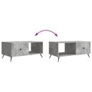 vidaXL Dohányzóasztal Betonszürke 90 x 50 x 40 cm Szerelt Fa