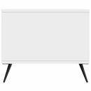vidaXL Dohányzóasztal Magasfényű Fehér 90 x 50 x 40 cm Szerelt Fa