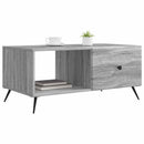 vidaXL Dohányzóasztal Szürke Sonoma 90 x 50 x 40 cm Szerelt Fa