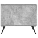 vidaXL Dohányzóasztal fiókkal Betonszürke 49 x 50 x 40 cm Szerelt Fa