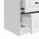 vidaXL Éjjeliszekrény fiókkal Fehér 43 x 34,5 x 44,5 cm Szerelt Fa