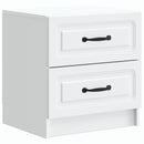 vidaXL Éjjeliszekrény fiókkal Fehér 43 x 34,5 x 44,5 cm Szerelt Fa