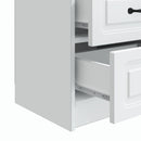 vidaXL Éjjeliszekrény 2 pcs Fehér 43 x 34,5 x 44,5 cm Szerelt Fa