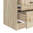 vidaXL Éjjeliszekrény fiókkal 2 pcs Sonoma Tölgy 43 x 34,5 x 44,5 cm