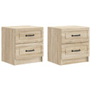 vidaXL Éjjeliszekrény fiókkal 2 pcs Sonoma Tölgy 43 x 34,5 x 44,5 cm