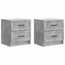 vidaXL Éjjeliszekrény 2 pcs Betonszürke 43 x 34,5 x 44,5 cm Szerelt Fa