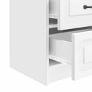 vidaXL Éjjeliszekrény 2 db Magasfényű Fehér 43 x 34,5 x 44,5 cm