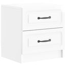 vidaXL Éjjeliszekrény 2 db Magasfényű Fehér 43 x 34,5 x 44,5 cm