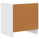vidaXL Éjjeliszekrény 2 db Magasfényű Fehér 43 x 34,5 x 44,5 cm
