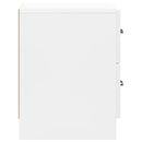 vidaXL Éjjeliszekrény 2 db Magasfényű Fehér 43 x 34,5 x 44,5 cm