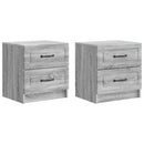 vidaXL Éjjeliszekrény fiókkal 2 pcs Szürke Sonoma 43 x 34,5 x 44,5 cm