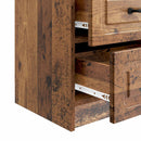 vidaXL Éjjeliszekrény Antik Fa 43 x 34,5 x 44,5 cm Szerelt Fa