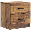 vidaXL Éjjeliszekrény Antik Fa 43 x 34,5 x 44,5 cm Szerelt Fa