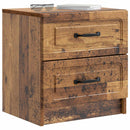 vidaXL Éjjeliszekrény Antik Fa 43 x 34,5 x 44,5 cm Szerelt Fa