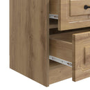 vidaXL Éjjeliszekrény fiókkal 2 pcs Kézműves Tölgy 43 x 34,5 x 44,5 cm