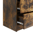 vidaXL Éjjeliszekrény Füstös Tölgy 62 x 34,5 x 44,5 cm Szerelt Fa