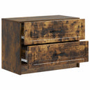 vidaXL Éjjeliszekrény Füstös Tölgy 62 x 34,5 x 44,5 cm Szerelt Fa