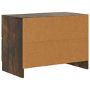vidaXL Éjjeliszekrény Füstös Tölgy 62 x 34,5 x 44,5 cm Szerelt Fa