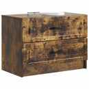 vidaXL Éjjeliszekrény Füstös Tölgy 62 x 34,5 x 44,5 cm Szerelt Fa