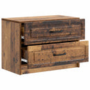 vidaXL Éjjeliszekrény fiókkal Antik Fa 62 x 34,5 x 44,5 cm Szerelt Fa
