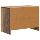 vidaXL Éjjeliszekrény fiókkal Antik Fa 62 x 34,5 x 44,5 cm Szerelt Fa