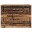 vidaXL Éjjeliszekrény fiókkal Antik Fa 62 x 34,5 x 44,5 cm Szerelt Fa