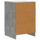 vidaXL Éjjeliszekrény fiókkal Betonszürke 43 x 41 x 63,5 cm Szerelt Fa