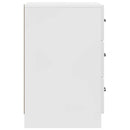 vidaXL Éjjeliszekrény Magasfényű Fehér 43 x 41 x 63,5 cm Szerelt Fa