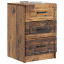 vidaXL Éjjeliszekrény fiókkal Antik Fa 43 x 41 x 63,5 cm Szerelt Fa